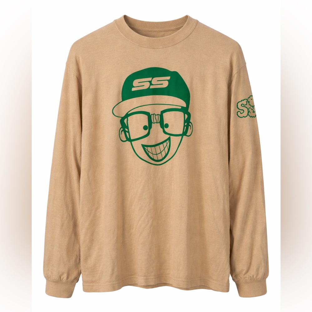 Secret Scientist Tan Long Sleeve Graphic T-Shirt XL
